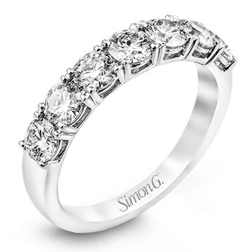 Wedding Band In 18k Gold With Diamonds - Simon G. Jewelry