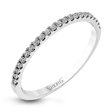 Wedding Band in 18k Gold with Diamonds - Simon G. Jewelry