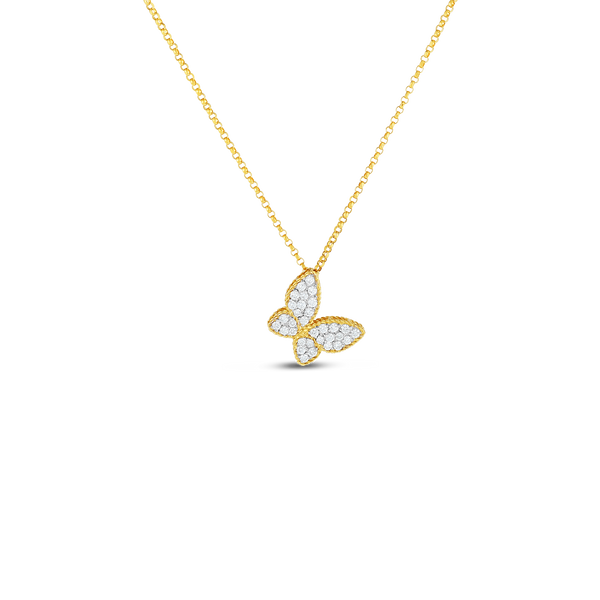 Roberto Coin Diamond Princess Butterfly Necklace