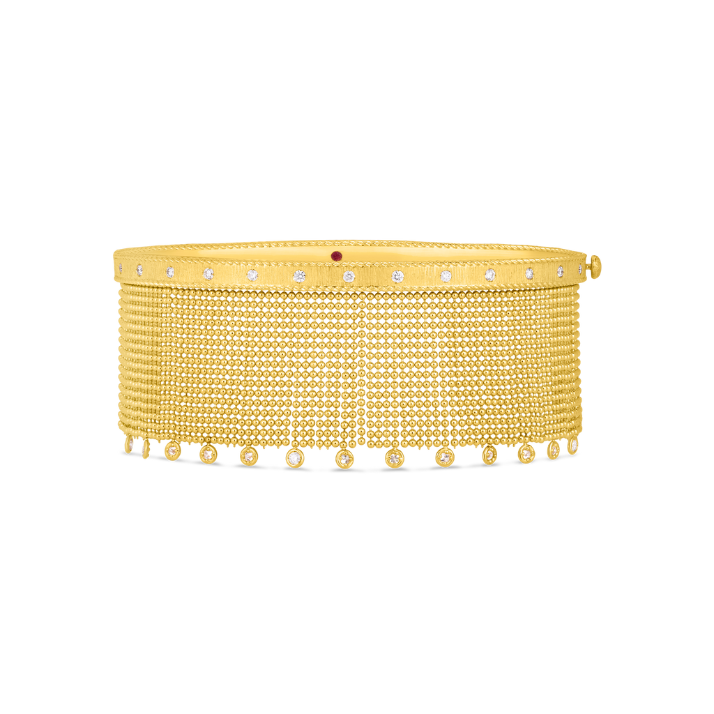 Roberto Coin 18-Karat Yellow Gold Symphony Tassel Bangle Bracelet