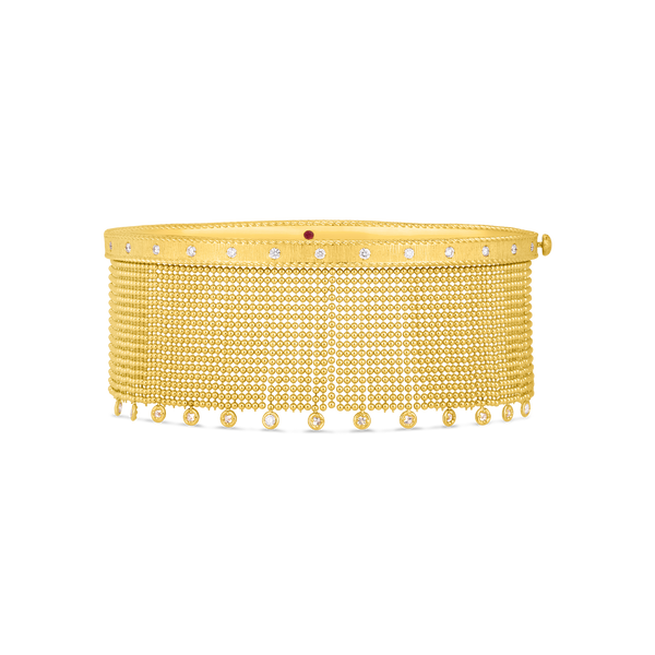 Roberto Coin 18-Karat Yellow Gold Symphony Tassel Bangle Bracelet