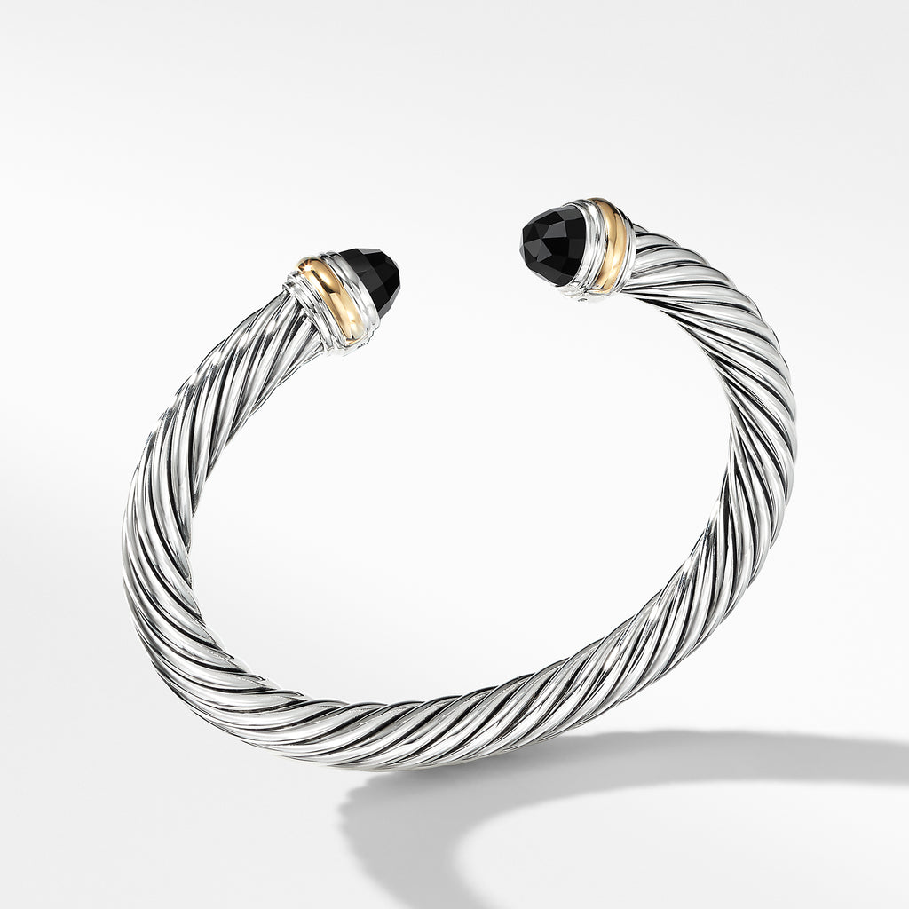 Cable Classics Collection® Bracelet with Black Onyx and 14K Gold