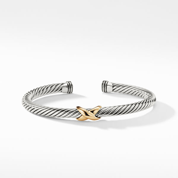 X Collection Bracelet with Gold