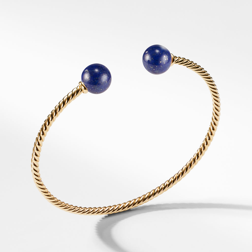 Solari Bead Bracelet with Lapis Lazuli in 18K Gold