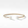 Bead Bracelet with Diamonds and Pearls in 18K Gold