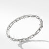 Stax Link Bracelet in Sterling Silver with Pavé Diamonds