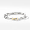 Buckle Two Row Bracelet with 18K Yellow Gold