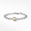 Cable Collectibles® Cookie Classic Heart Bracelet with 18K Yellow Gold