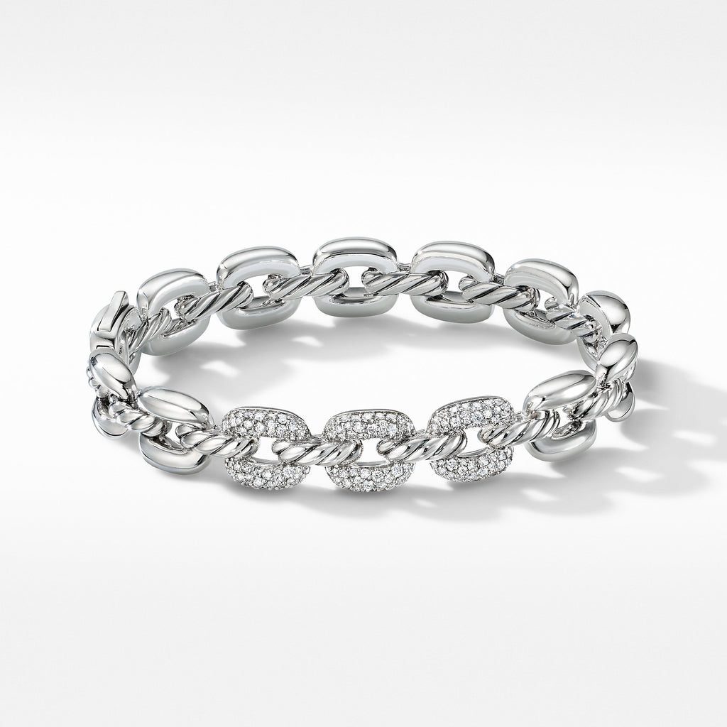 The Thoroughbred Collection Cushion Link Bracelet with Diamonds