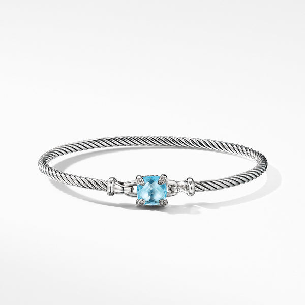 The Châtelaine® Collection Bracelet with Blue Topaz and Diamonds