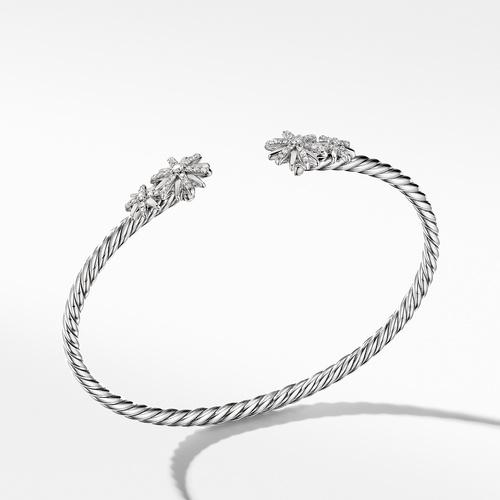 Starburst Open Cable Bracelet with Pavé Diamonds