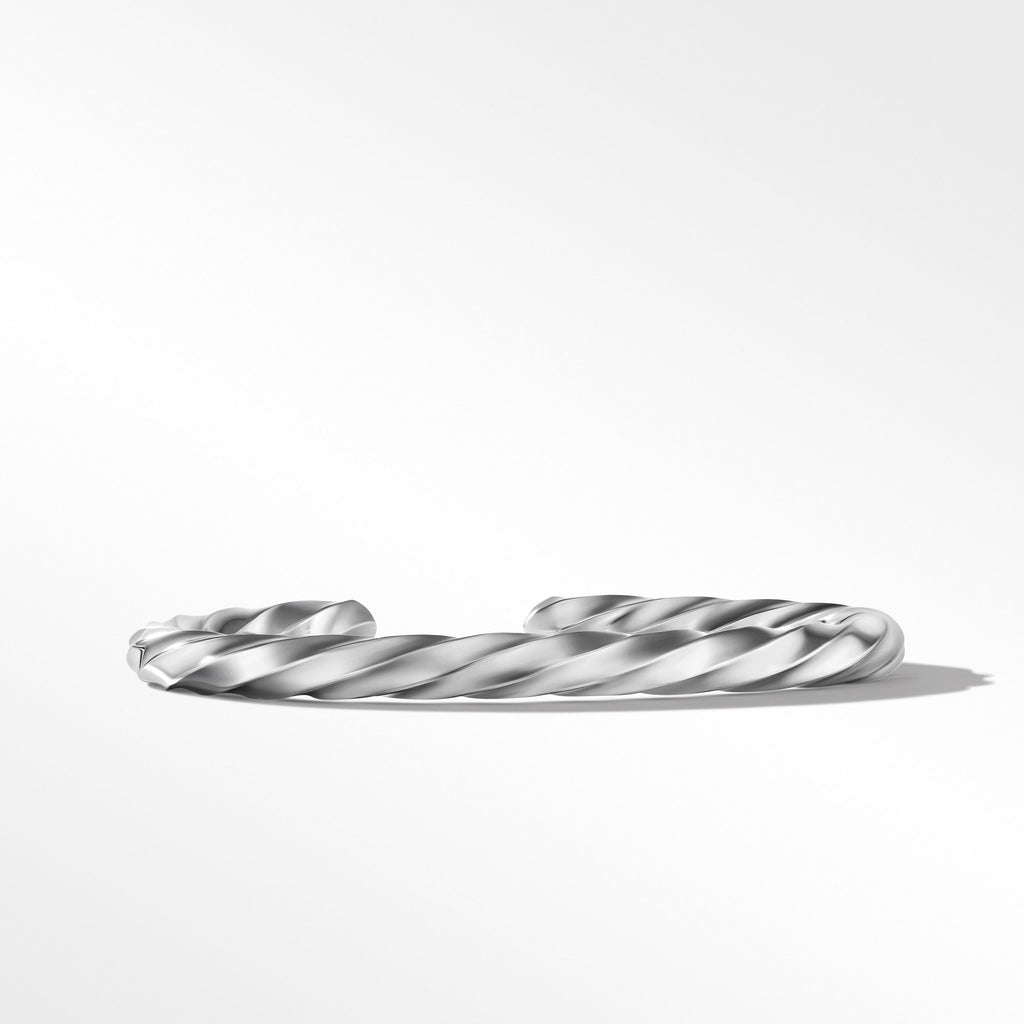 Cable Edge™ Cuff Bracelet in Recycled Sterling Silver