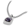 Albion® Pendant with Black Orchid and Diamonds
