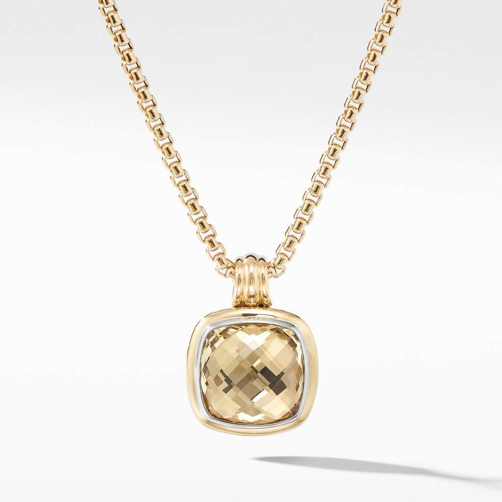 Albion® Pendant with Champagne Citrine and 18K Yellow Gold
