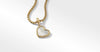 DY Elements® Heart Amulet in 18K Yellow Gold with Mother of Pearl