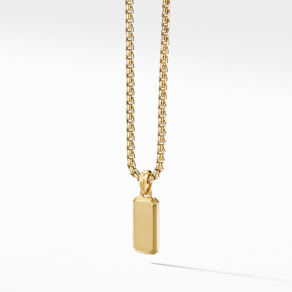 Streamline® Amulet in 18K Yellow Yellow Gold with Diamonds