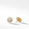 Starburst Earrings with Diamonds in 18K Gold