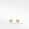 Venetian Quatrefoil® Earrings with Diamonds in 18K Gold