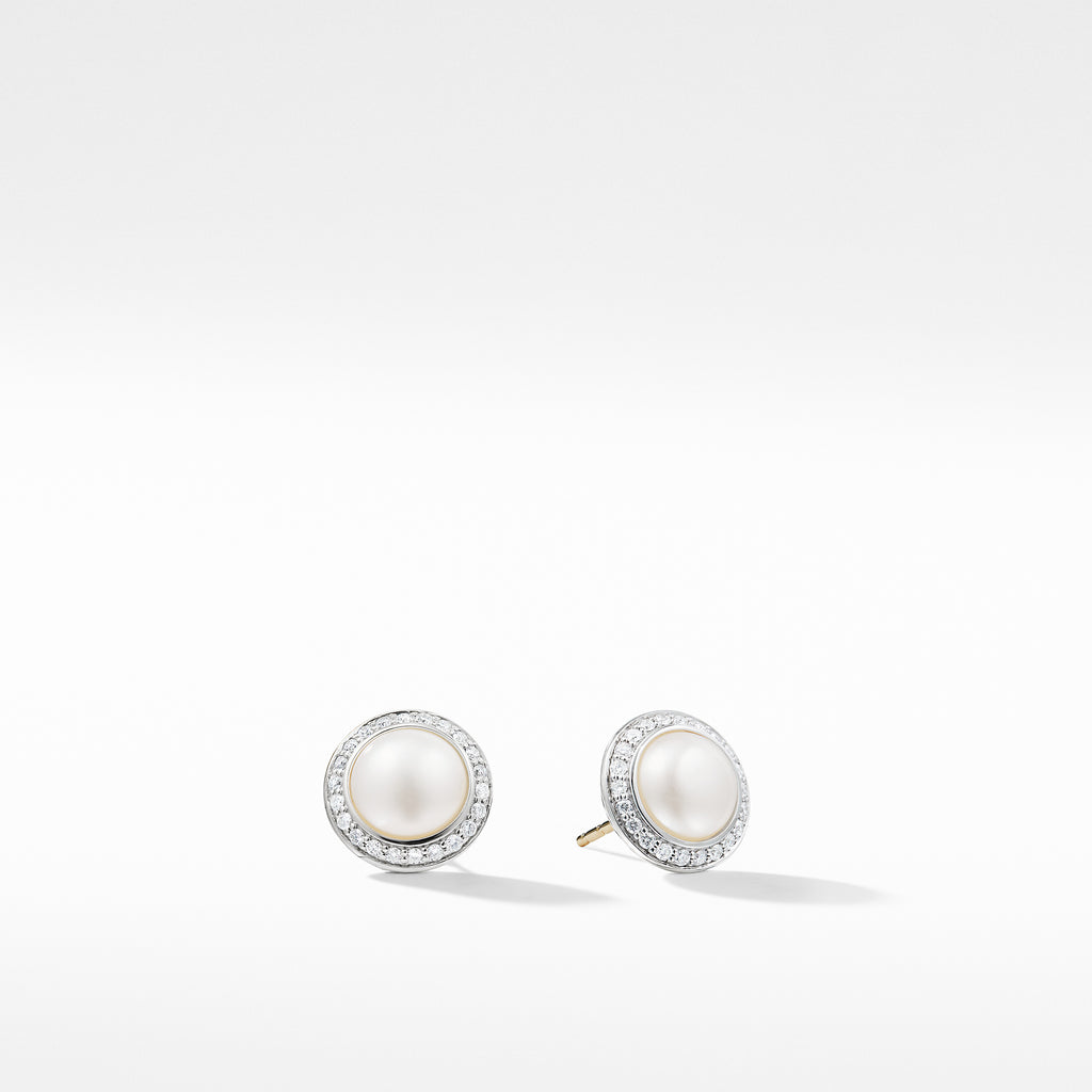 Pearl Earring with Diamonds