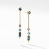 Novella Drop Earrings in Hampton Blue Topaz and Aquamarine with Diamonds