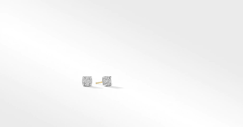 Petite Chatelaine® Stud Earrings with Full Pavé Diamonds
