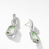 Stax Drop Earrings with Prasiolite and Diamonds