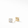 Chatelaine® Stud Earrings in 18K Yellow Gold with Full Pavé Diamonds
