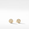 The Cable Collectibles® Collection Mini Cable Stud Earrings in 18K Yellow Gold with Diamonds