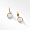 Petite DY Elements® Drop Earrings in 18K Yellow Gold with Mother of Pearl and Pavé Diamonds