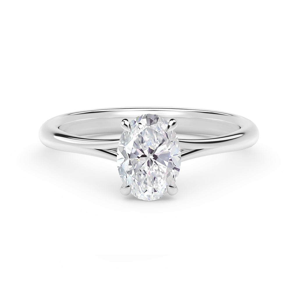 De Beers Forevermark 0.73ct Oval Diamond "Icon" Engagement Ring
