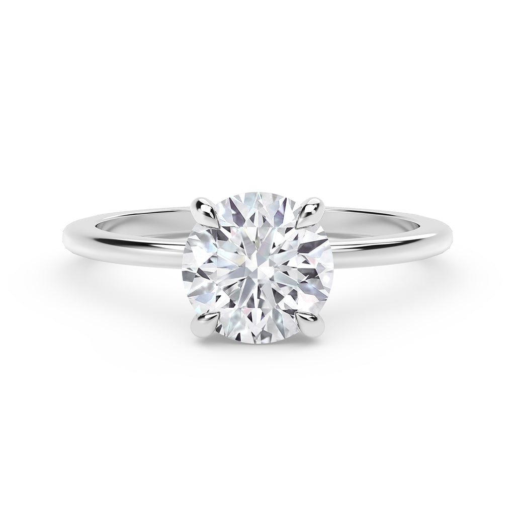 De Beers Forevermark .72ct Round Diamond "Delicate Icon" Engagement Ring
