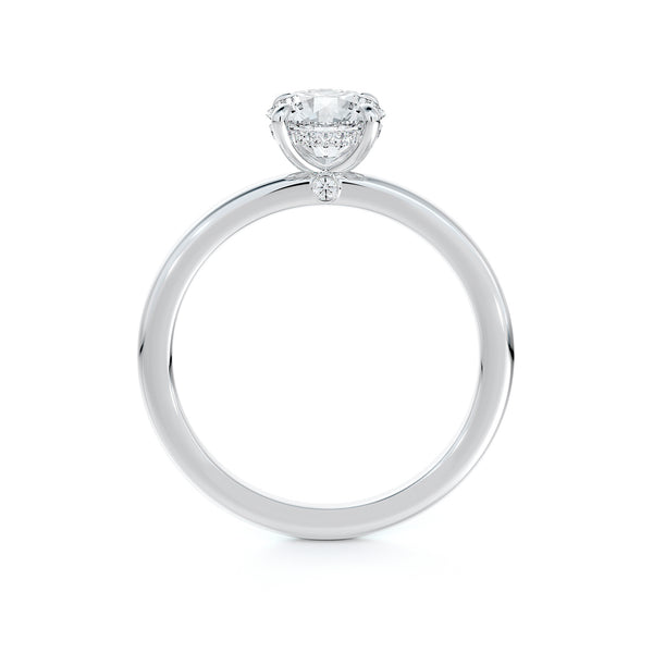 De Beers Forevermark .56ct G SI2 Round Diamond in "Micaela's Delicate" Engagement Ring