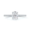 De Beers Forevermark .56ct F SI1 Oval Diamond in "Micaela's Delicate" Engagement Ring