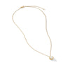 Infinity Pendant Necklace in 18K Yellow Gold with Pearl