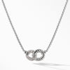 Belmont® Double Curb Link Necklace with Diamonds