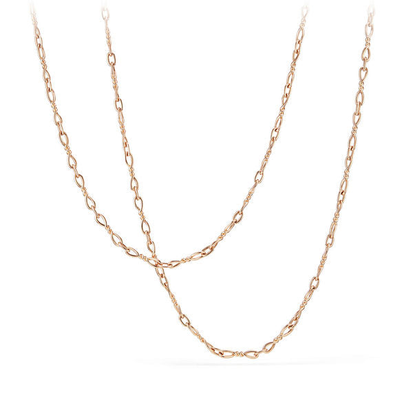Continuance Small Chain Necklace in 18K Rose Gold