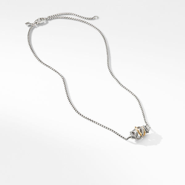 The Crossover Collection® Short Station Necklace with 18K Yellow Gold
