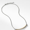 Crossover Bar Necklace with 18K Gold