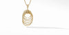 DY Origami Pendant Necklace in 18K Yellow Gold with Diamonds