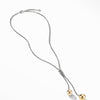 The Solari Collection Knot Necklace with 18K Yellow Gold Domes and Pavé Diamonds