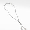 The Solari Collection Knot Necklace with Pearls and Pavé Diamonds
