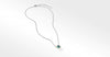 Petite Chatelaine® Pendant Necklace with Hampton Blue Topaz, 18K Yellow Gold Bezel and Pavé Diamonds