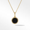 Cable Collectibles® Black Enamel Charm Necklace with 18K Yellow Gold and Diamond