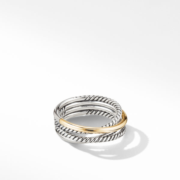 The Crossover Collection® Narrow Ring with 18K Yellow Gold
