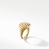 Cable Pinky Ring in Gold