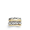 Pure Form® Wide Ring with 18K Gold