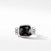 Wellesley Link Statement Ring with Black Onyx and Diamonds
