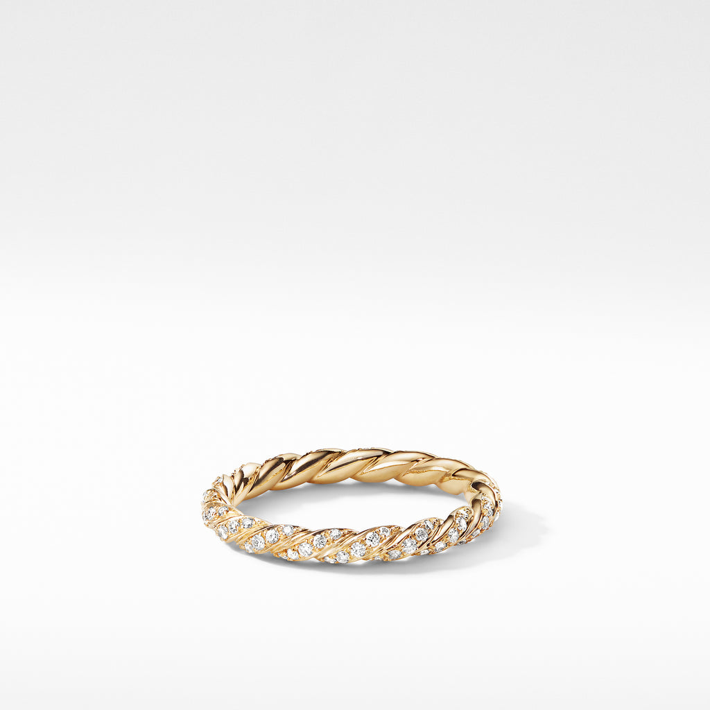 Paveflex Ring with Diamonds in 18K Gold