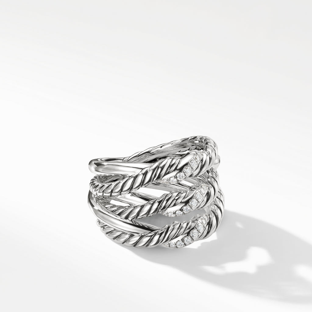 Continuance® Three-Row Ring with Diamonds