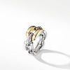 Wellesley Link Medium Chain Link Ring with 18K Gold